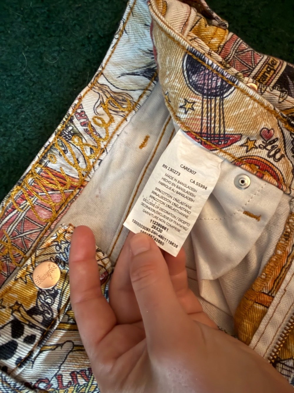 Wrangler x Lainey Wilson Multi-Print Flare Jeans - Picture 11 of 11